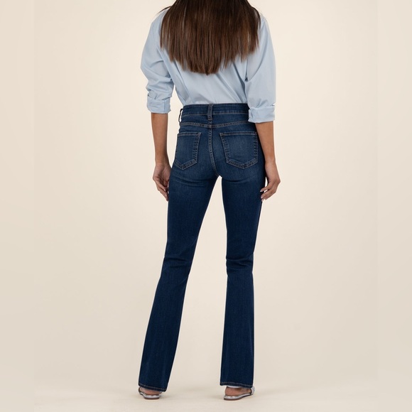 NWOT KUT From The Kloth Bootcut Jeans in Dark Wash. Size 10P. - Picture 5 of 10